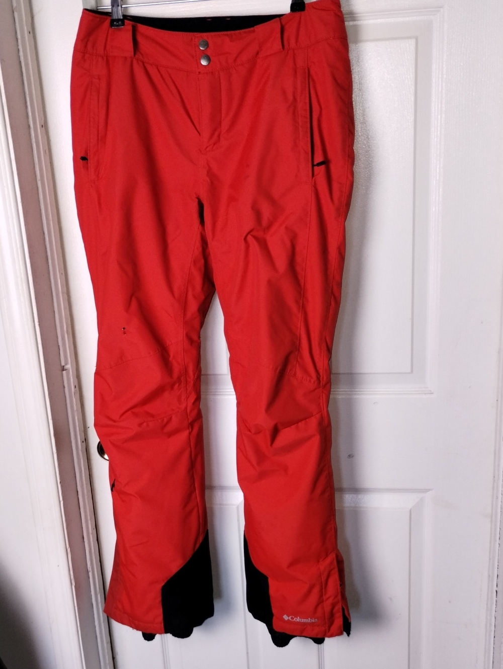 Columbia Red Ski & Snowboard Pants .Size Med Regular*Flaw*